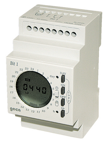 Istruzioni BIT1 Interruttore orario digitale giornaliere e settimanale